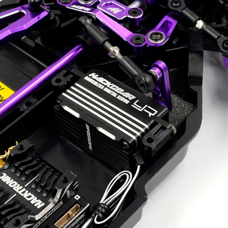 Yeah Racing Aluminium Hackgear Low Profile Digital High Speed Brushless Hv Servo For 1/10 Rc