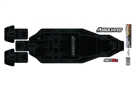 ASSOCIATED SC6.1 FT CHASSIS PROTECTIVE SHEET PRINTED