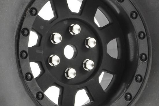 FASTRAX 1:10 CRAWLER ROCKO 1.9 MOUNTED SCALE WHEEL BLACK