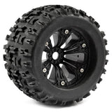 FASTRAX 1:8 MT JIGSAW MOUNTED 6-SPOKE BLACK 1/2"OFFSET(PR)