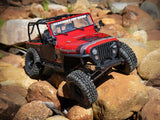 Axial 1/10 Scx10 Iii Jeep Cj-7 4X4 Rtr Rock Crawler, Red