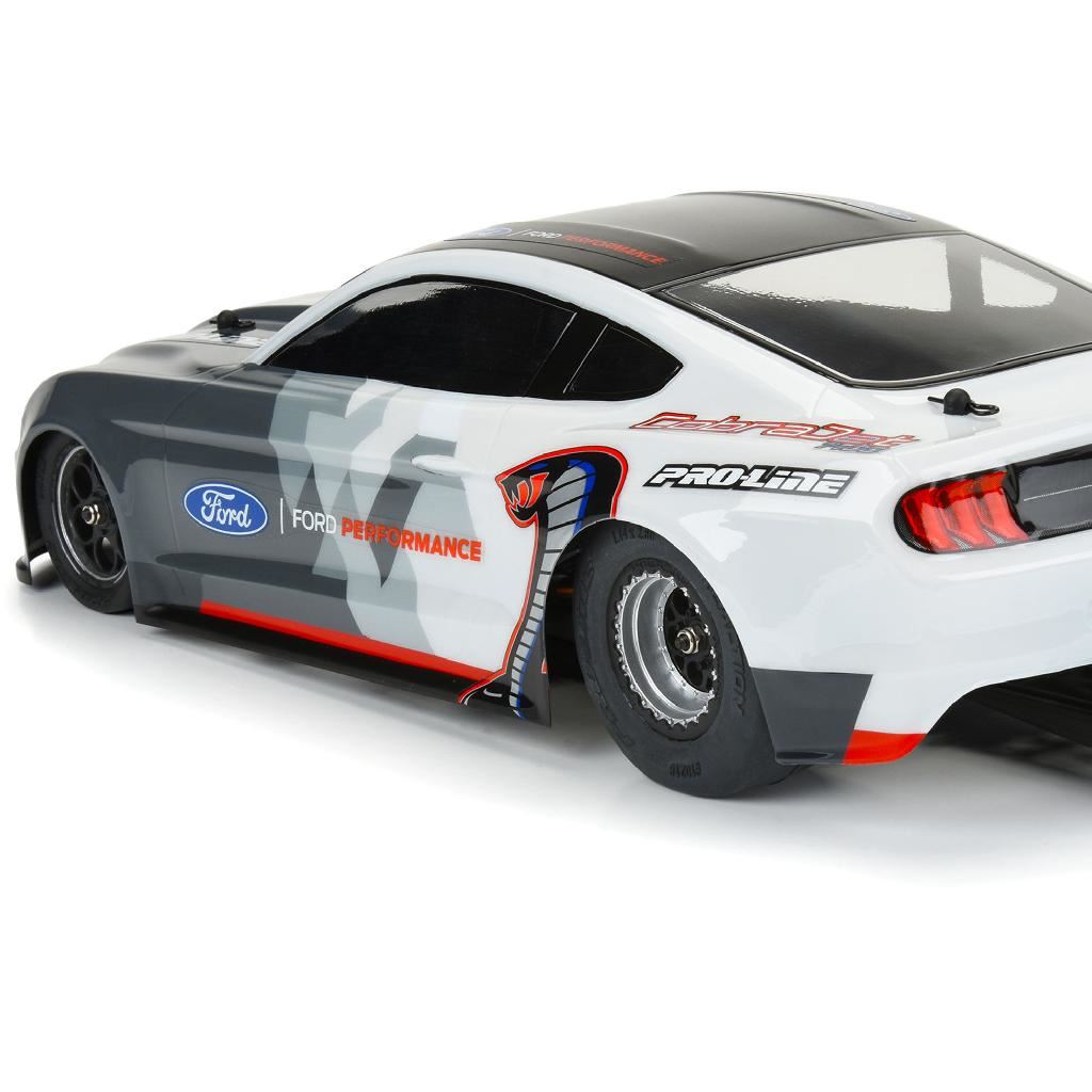 Proline 1/16 Reaction Rear Tires Mtd 8mm Black/Silver (2): Losi Mini