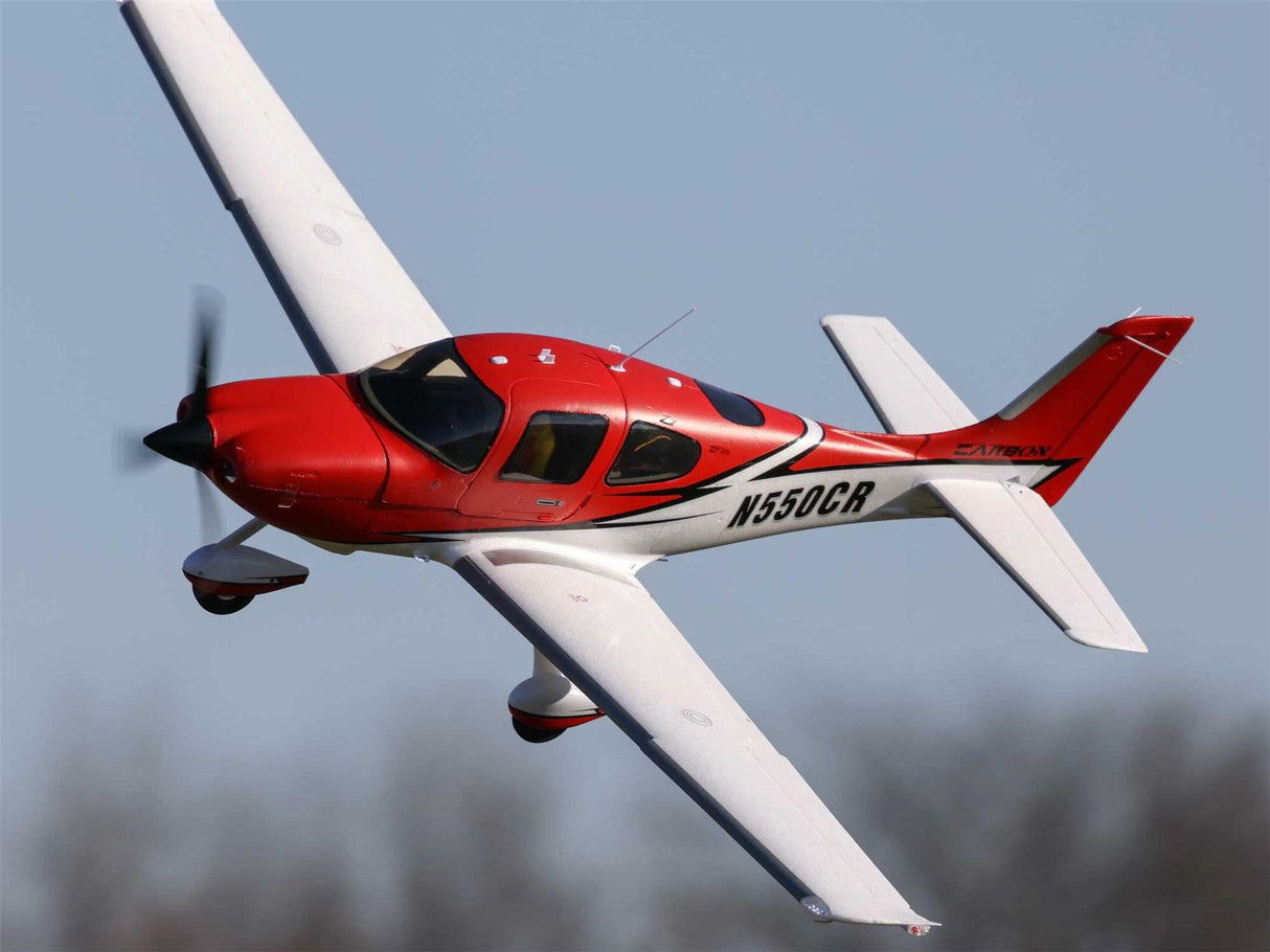 E Flite Cirrus SR22T 1.5m BNF Basic with Smart, AS3X and SAFE Select