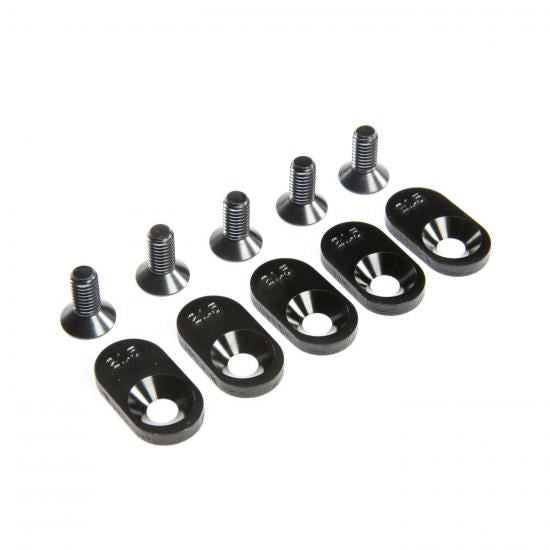 Losi EngineMntInsert&Screws, BLK, 21.5T(5): 5ive-T 2.0 (Losi252106)