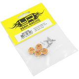 Yeah Racing Aluminum Hex Adaptor Set 12x6mm For 1/10 RC Touring Drift Crawler Orange