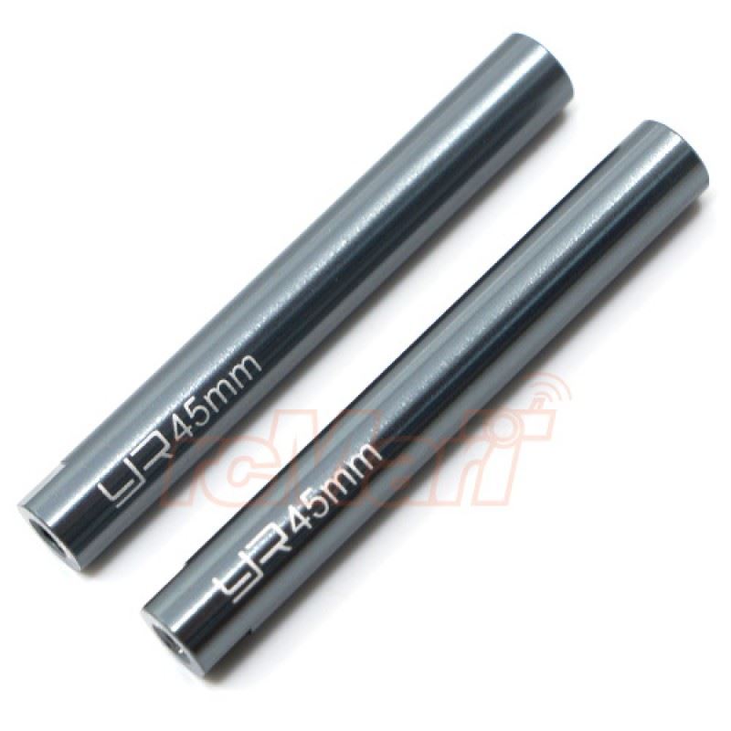 Yeah Racing Threaded Aluminum M3 Link Pipe 6x45mm 2pcs GunMetal