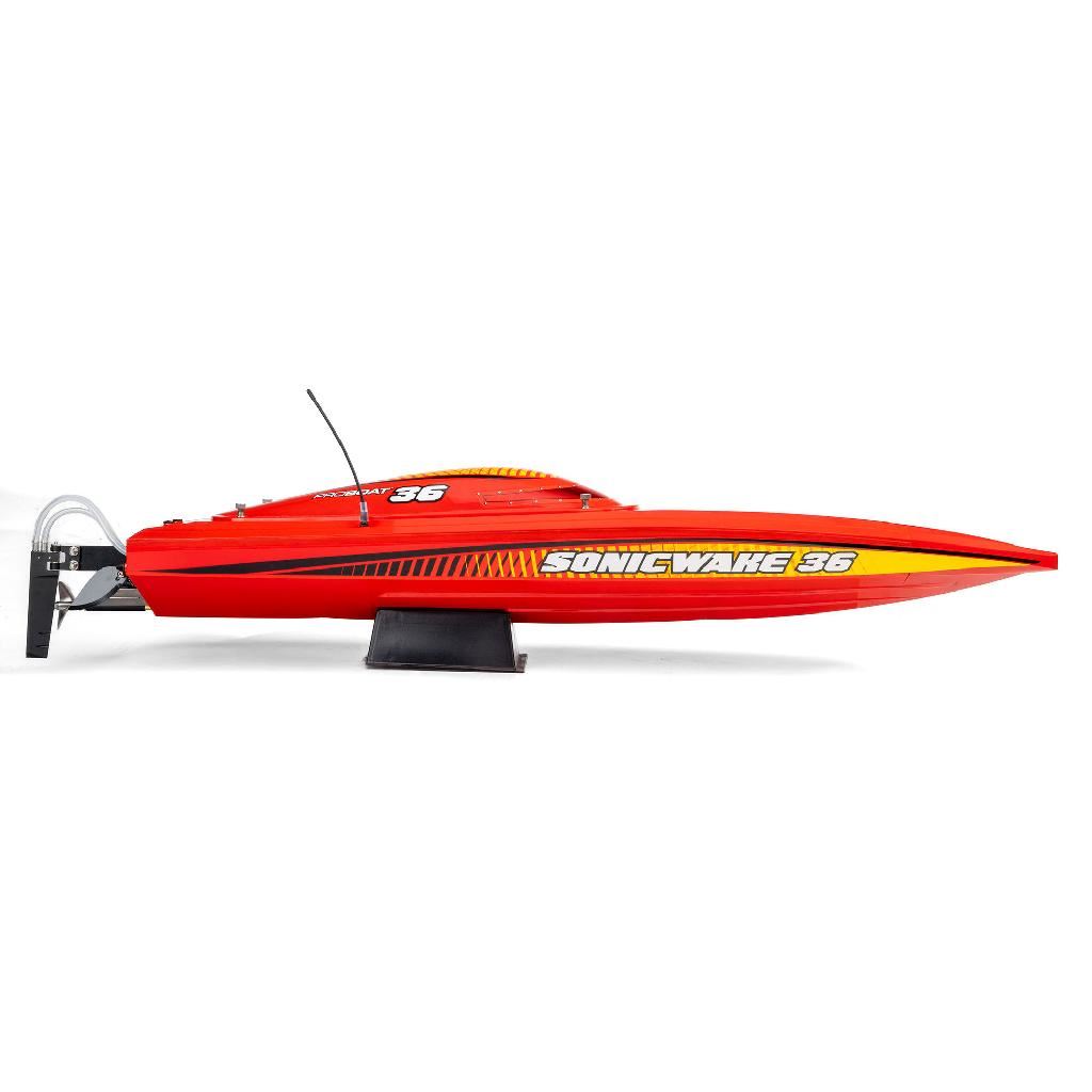 Proboat Sonicwake 36In V3 Self-Righting V-Hull Boat Rtr, Red