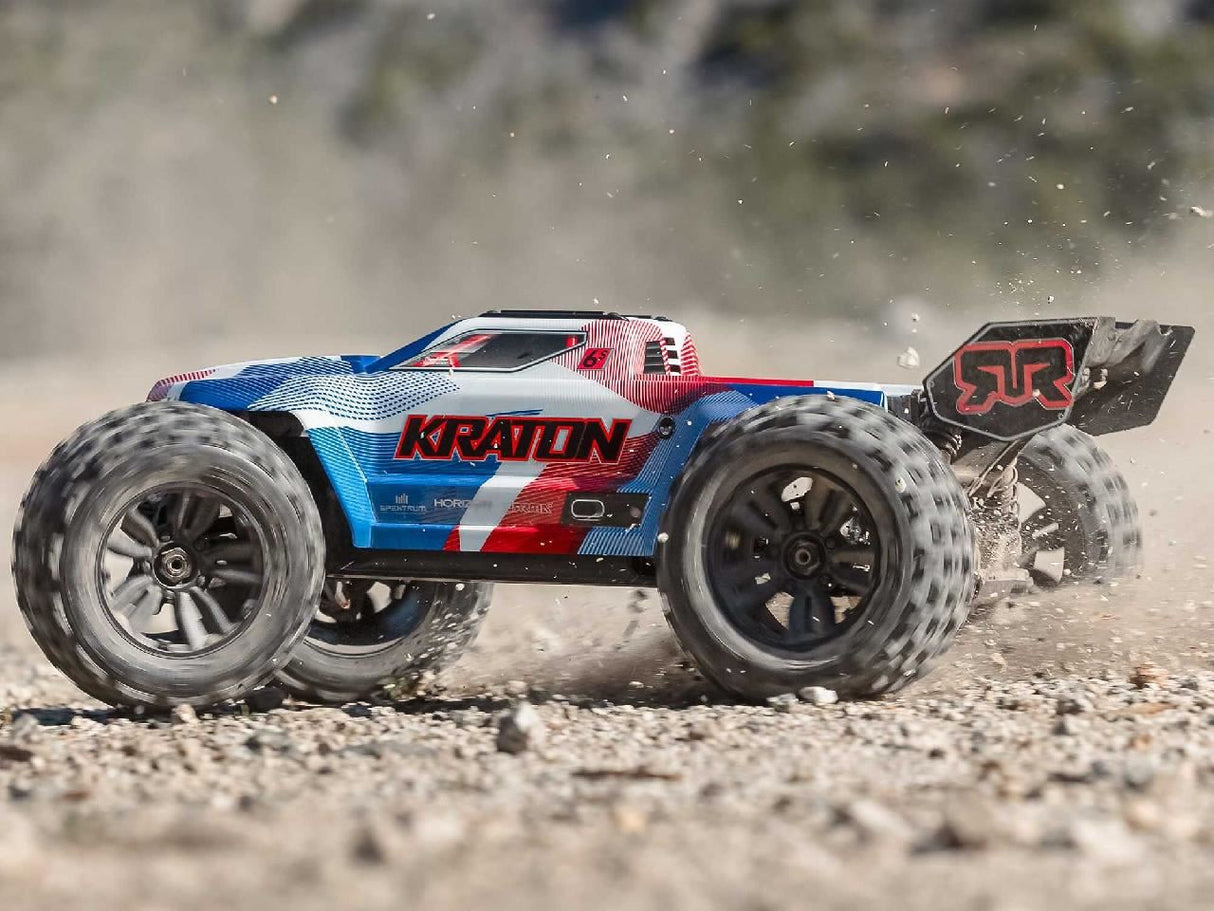 Arrma 1/8 Kraton 6S V6 4X4 Blx Speed Monster Truck Rtr Blue/Red