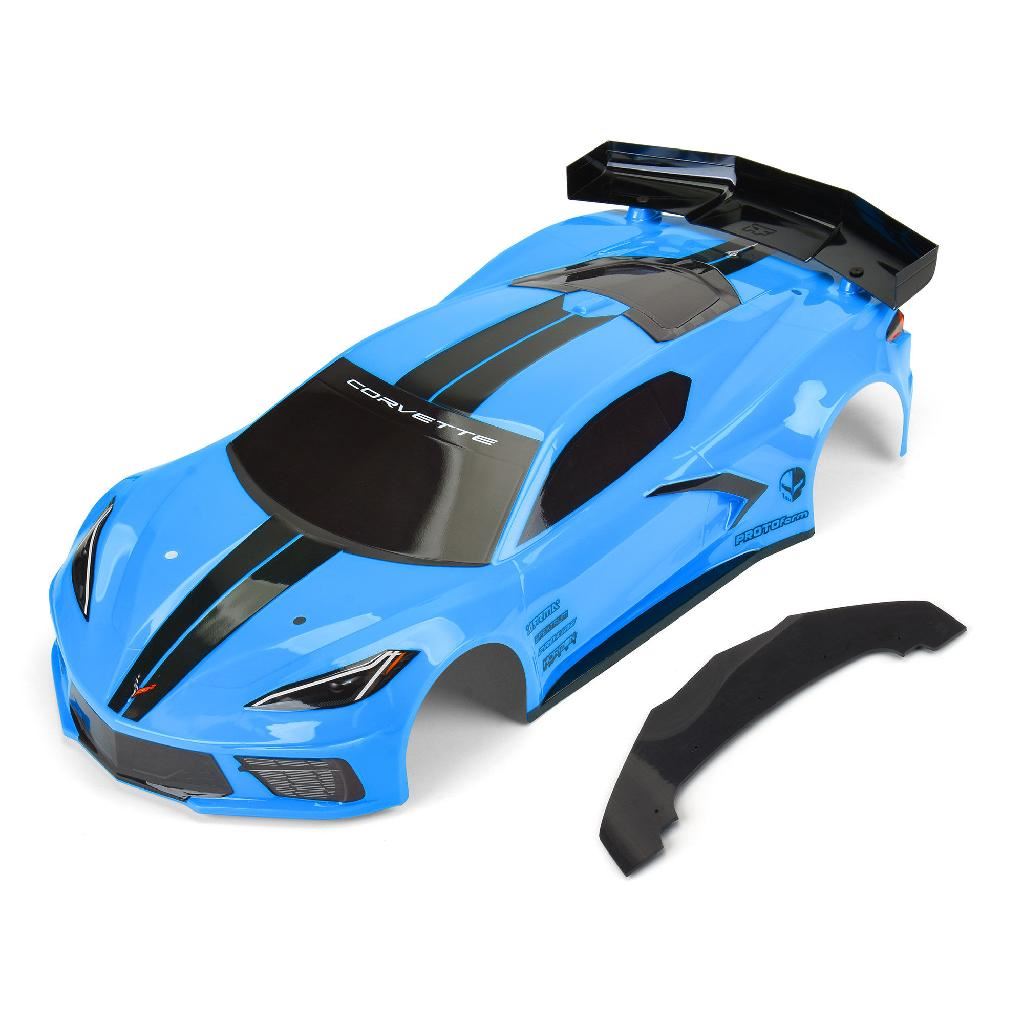 PRM 1/7 Chevrolet Corvette C8 Painted Body (Rapid Blue): Felony