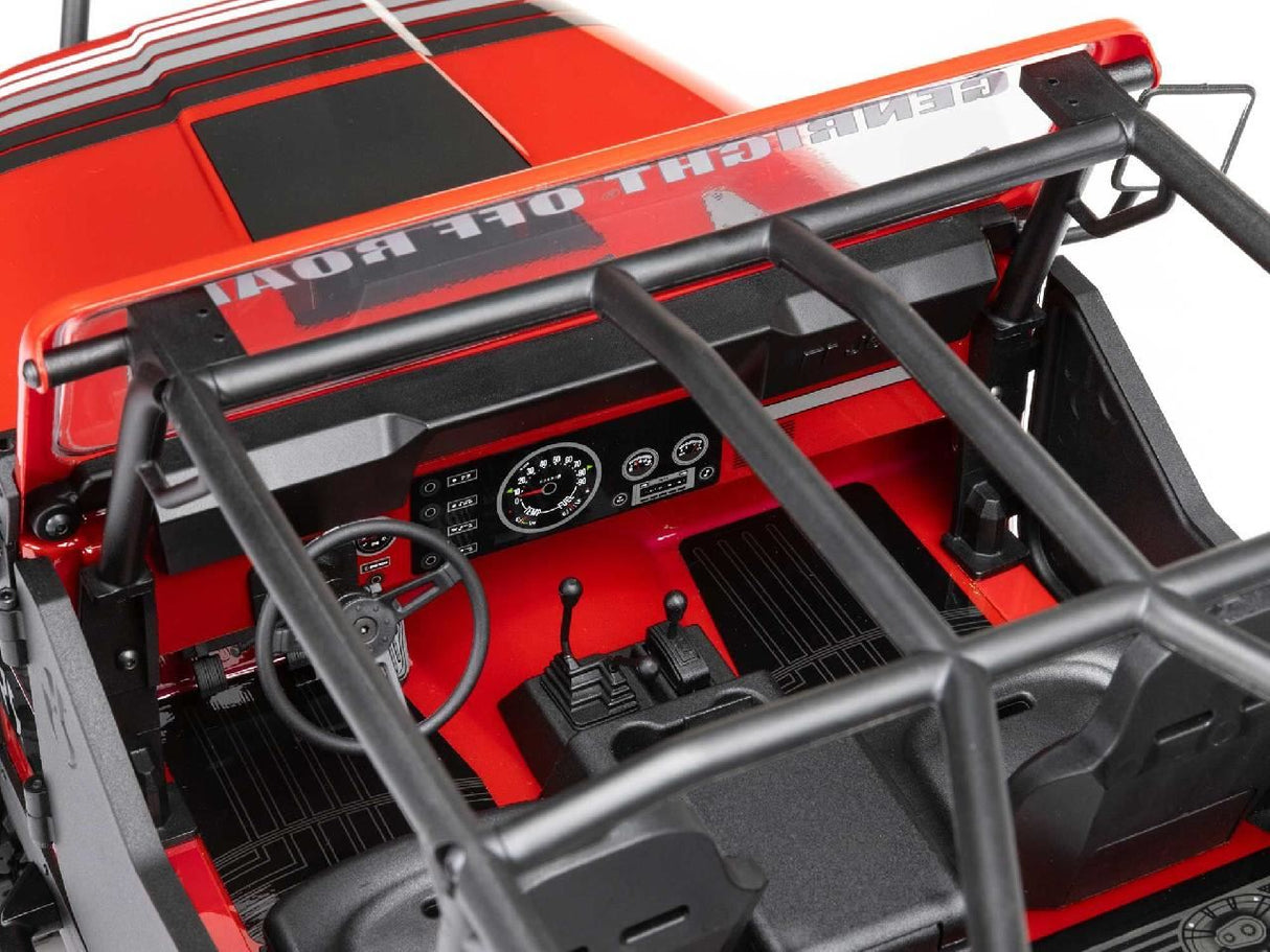 Axial 1/10 Scx10 Iii Jeep Cj-7 4X4 Rtr Rock Crawler, Red