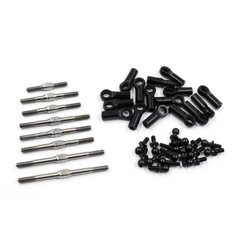 Yeah Racing 64 Titanium Turnbuckle W/Ballstuds Set For Team Associated Rc10
