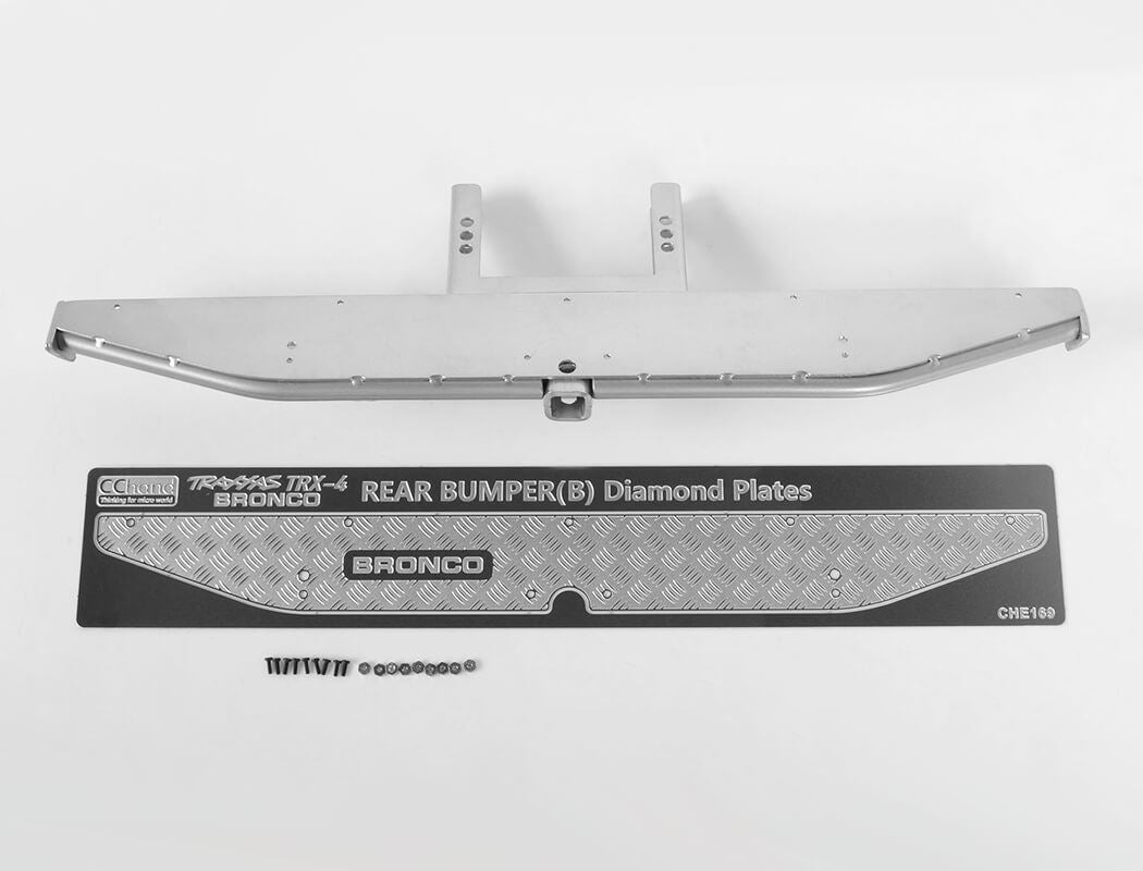 RC4WD KS REAR BUMPER FOR TRAXXAS TRX-4 '79 BRONCO RANGER XLT (SILVER)
