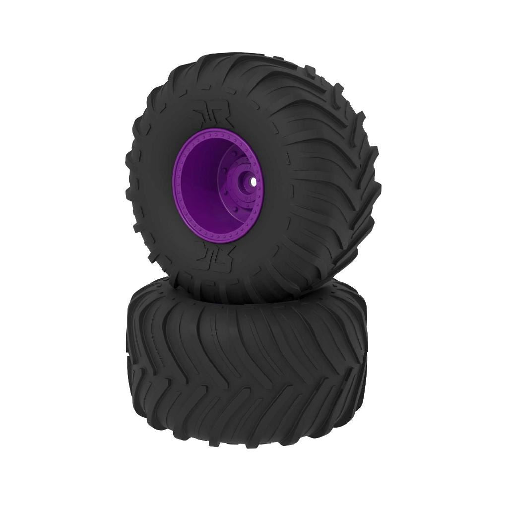 Arrma Dboots Chevron Mt Tire Set, Glued, Purple