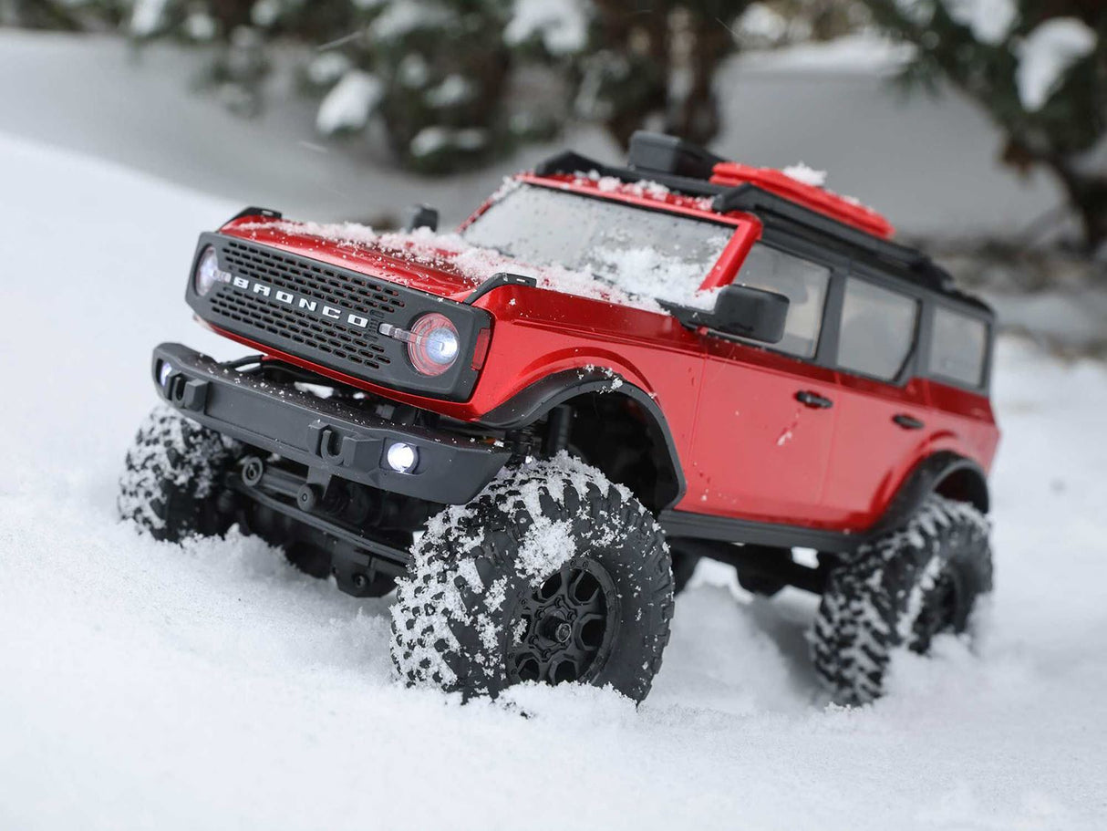 Axial 1/24 SCX24 2021 Ford Bronco 4WD Truck Brushed RTR, Red