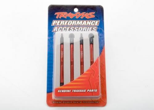 TRAXXAS Toe links, aluminium (red-anodised) (4) (assembled)