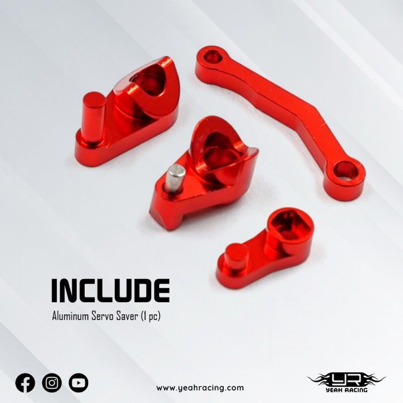 Yeah Racing Aluminum Servo Saver Set For Kyosho Mini-Z Mb010