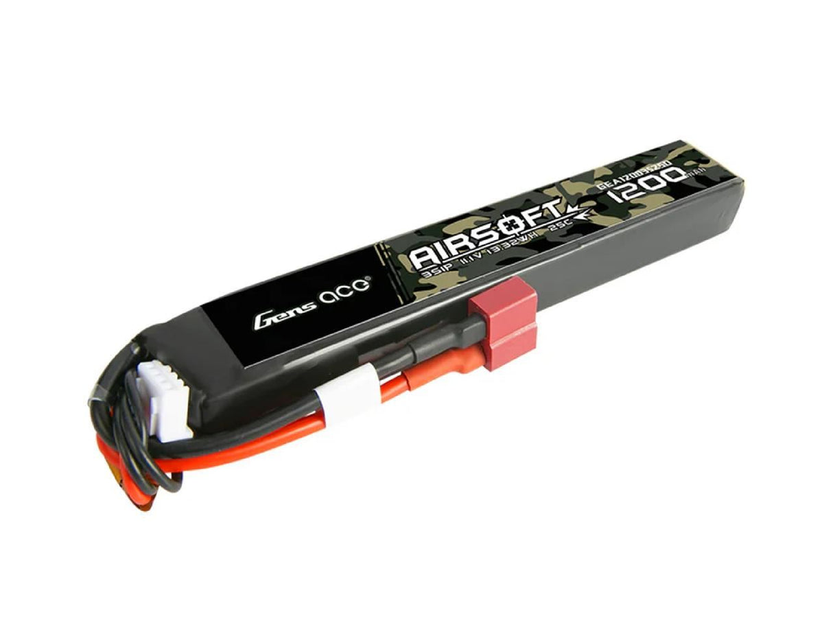 Gens Ace Airsoft 3S 1200Mah 25C With Deans (Fit Most Aeg)