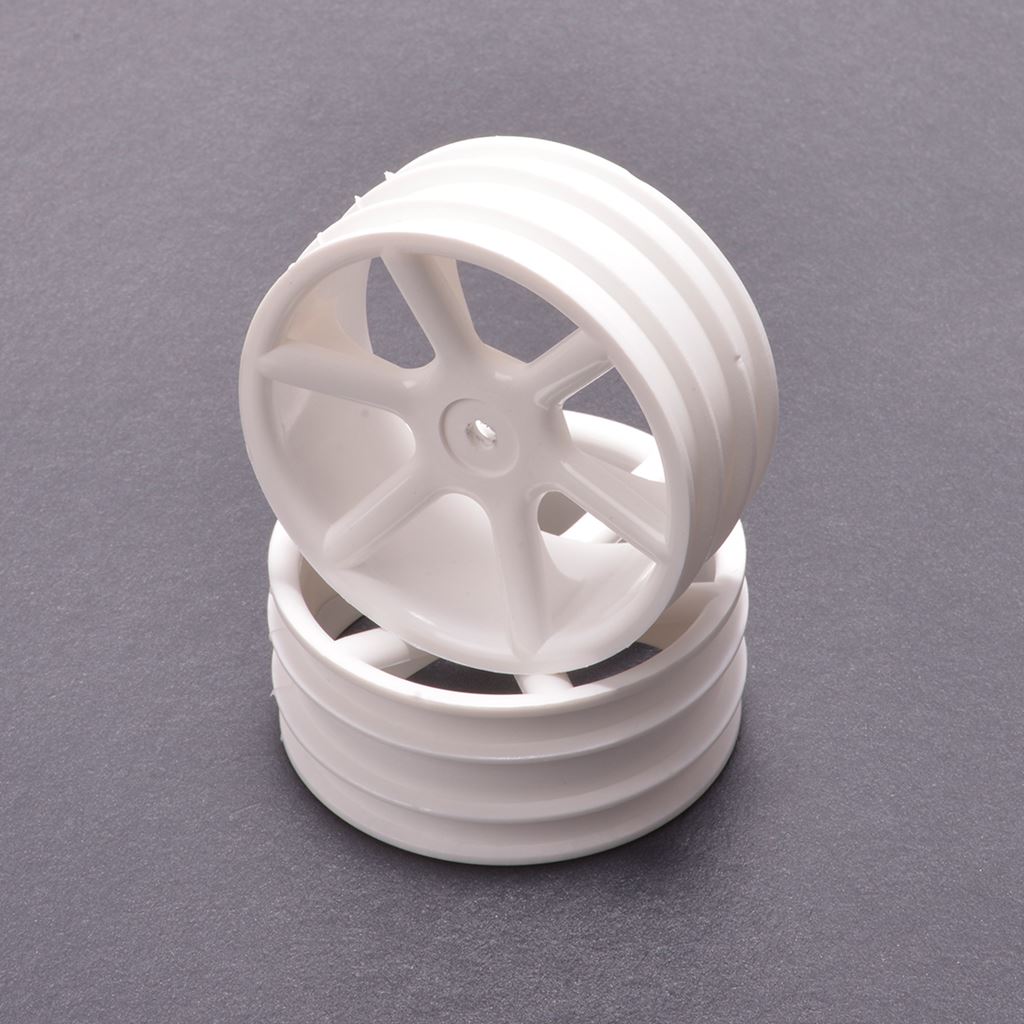 Jc 6 Spoke 2.2 4Wd Front White Wheel Cat 2K Pr