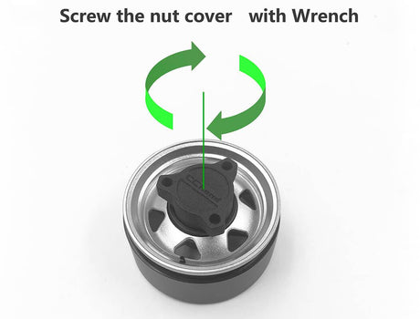 RC4WD OEM XJ 1.9  BEADLOCK WHEELS (CHROME)