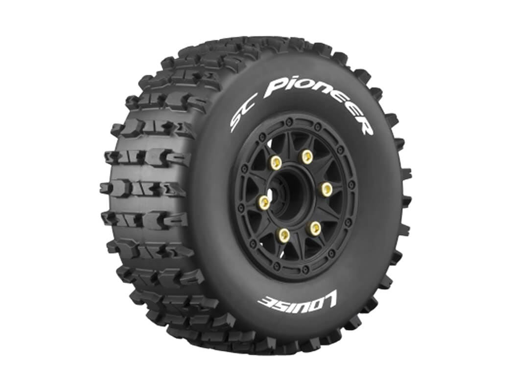 Louise Rc Sc-Pioneer 1/10 Tyre /Black Rim Hex 12,14,17Mm