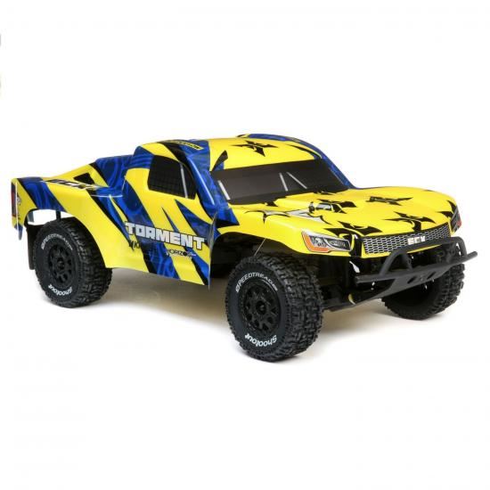 ECX 1/10 2WD Torment SCT : RTR Yellow/Blue (ECX03433T1)