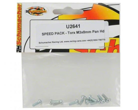 Schumacher Speed Pack - Torx M3x8mm Pan Hd