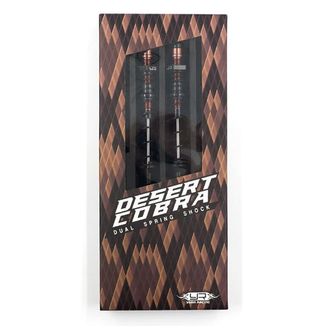 Yeah Racing 100mm Desert Cobra Dual Spring Damper Pair Black For 1/10 RC Offroad