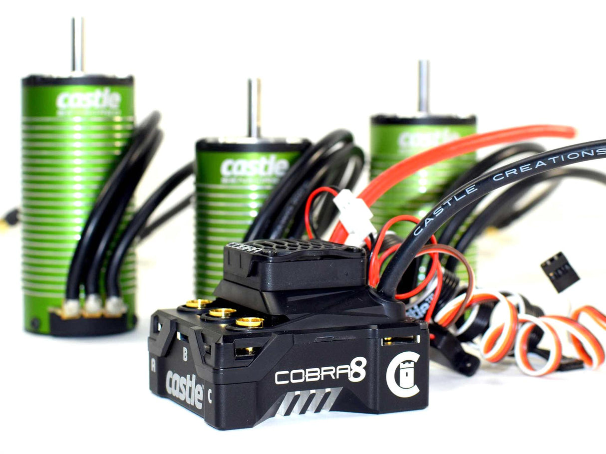 Castle Creations Cobra 8, 25.2V Esc With 1515-2200Kv V2 Sensored Motor Combo