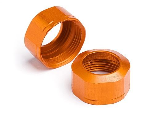 HPI Shock Cap 12Xm13X0.8mm (Orange/Grooved/2Pcs)