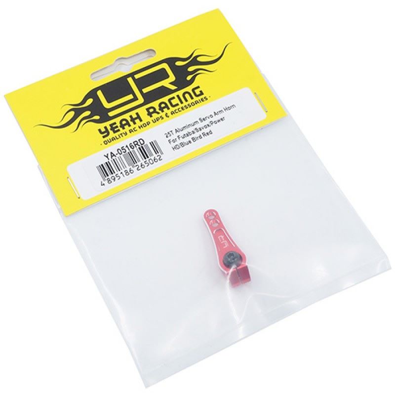 Yeah Racing 25T Aluminum Servo Arm Horn For Futaba Savox Power HD Blue Bird Red