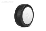 Jetko Lesnar Composite Soft 1:8 Buggy Pre-Glued White Revo Rims (2)