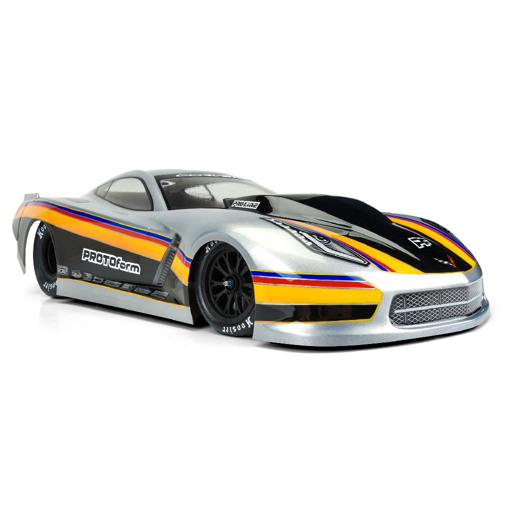 PRM 1/10 Chevrolet Corvette C7 Pro-Mod Clear Body: Drag Car