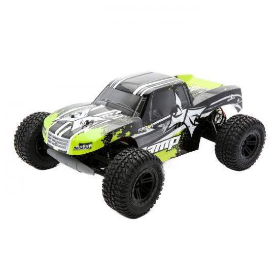 ECX AMP MT 1:10 2WD Monster Truck: Black/Green RTR INT (ECX03028IT2)