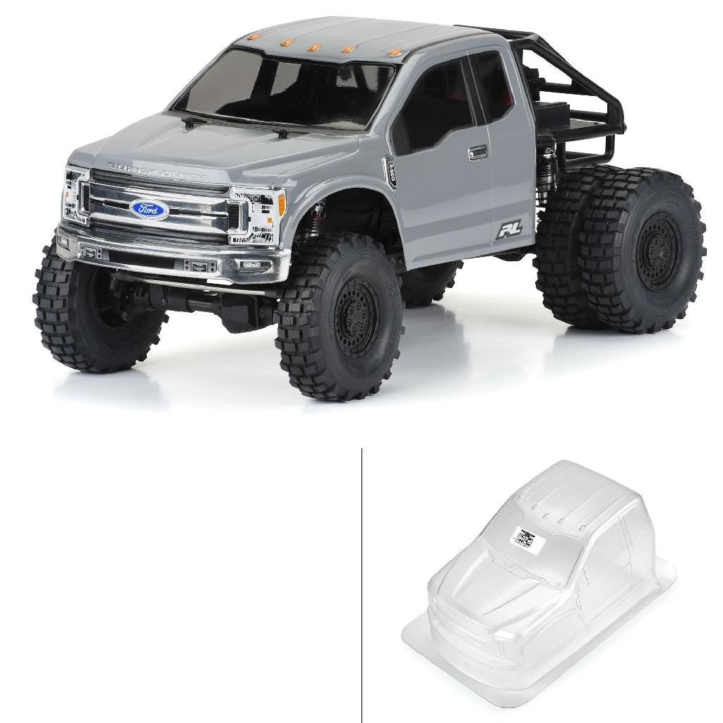 Pro 1/10 2017 Ford F-250 Super Duty Cab-Only Clear Body 12.3In Wb