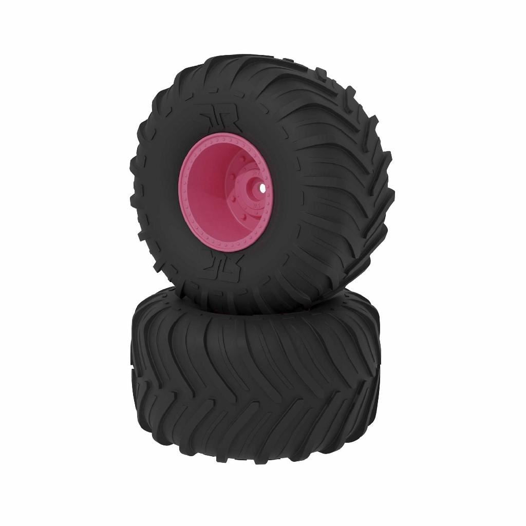 Arrma Dboots Chevron Mt Tire Set, Glued, Pink