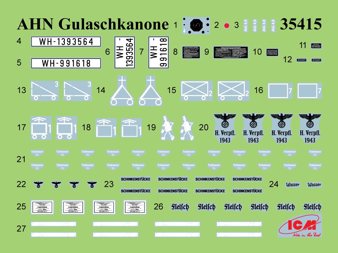 Icm Ahn 'Gulaschkanone' Truck With 4 Figures & Accessories