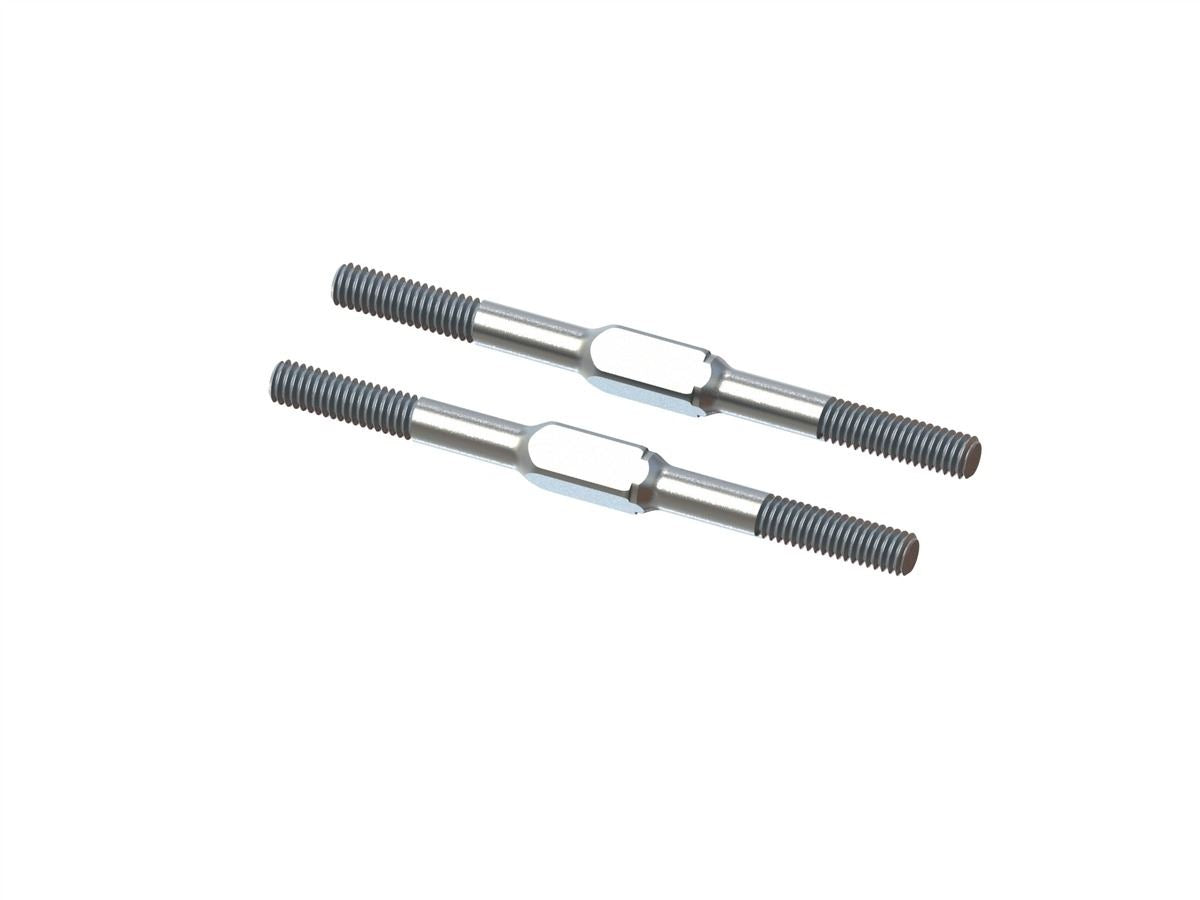Arrma Steel Turnbuckle M4x60mm Silver (2)