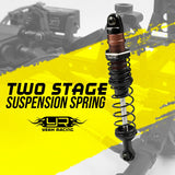 Yeah Racing DESERT COBRA DUAL SPRING DAMPER PAIR RED FOR 1/10 RC OFFROAD