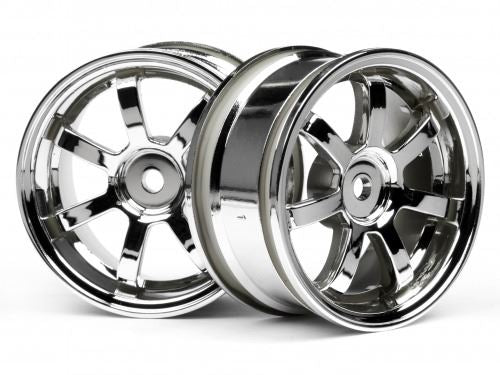 HPI Mag7 Wheels 26mm Chrome (0mm Off Set)