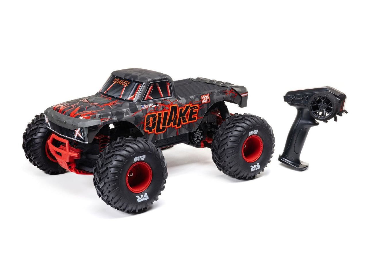 Arrma 1/10 Quake 223S Dsc 2Wd Rtr Brushless Monster Truck, Red