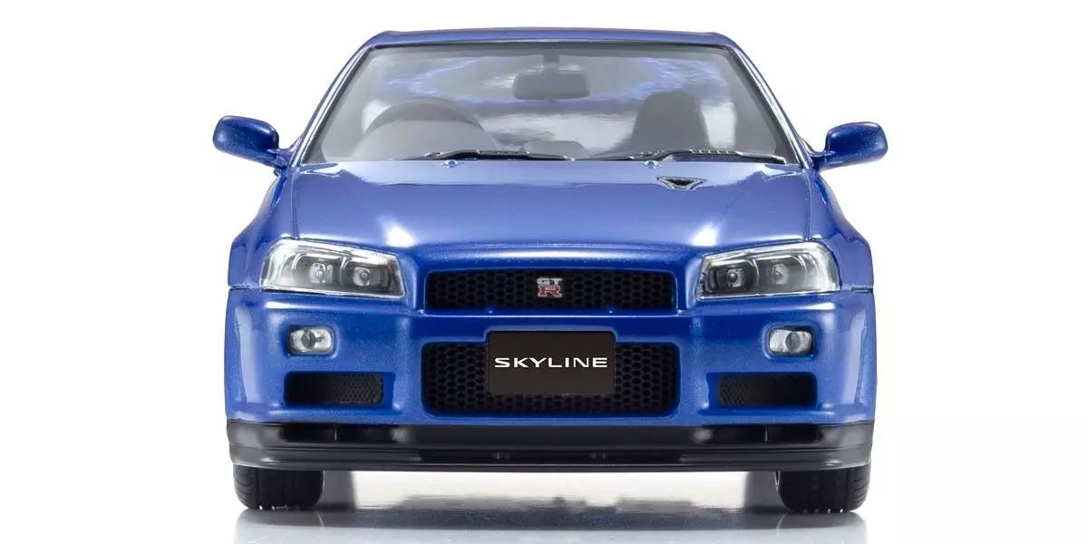 Kyosho 1:43 Nissan Skyline R34 Gt-R V-Spec Ii Bayside Blue