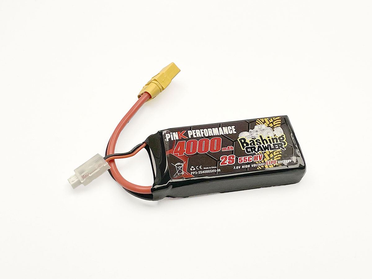 Pink Bashing Crawler Lipo 2S 7.6V-4000-55C (Multi) 96X42X21Mm Shorty