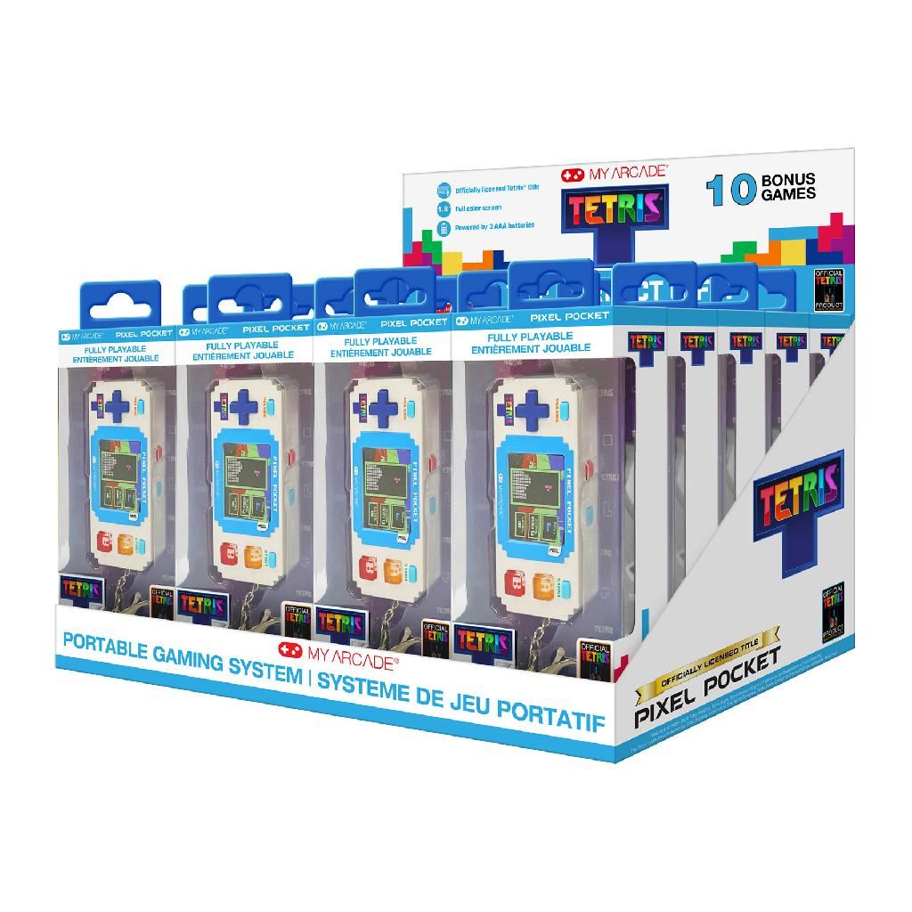 My Arcade (Parent) Tetris Pixel Pocket Portable Gaming System - Retail Display Tray (Includes 20 Pcs Of Dgunl7083)