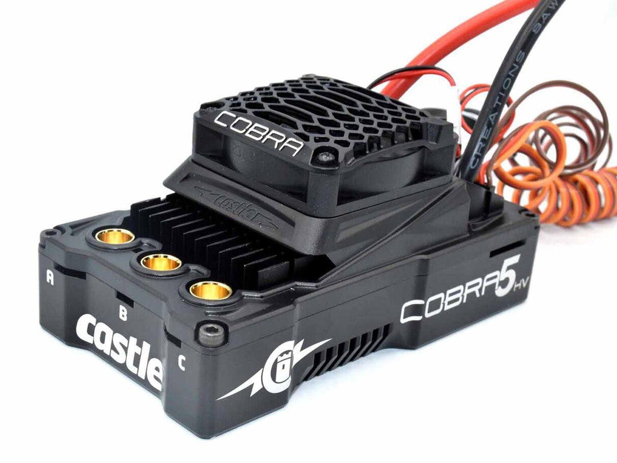 Castle Creations Cobra 5 Hv, 12S, 50.4V Esc, 20A Peak Bec