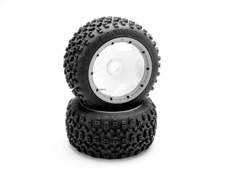 Proto Tire (White/Baja 5B/Rear/2Pcs)