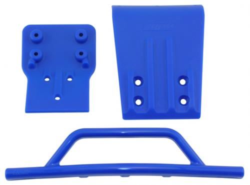 RPM Front Bumper & Skid Plate For Traxxas Slash 4X4 - Blue