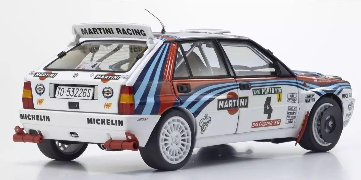 Kyosho 1:18 Lancia Delta Integrale Evo Portugal 1992 Martini Nr.4