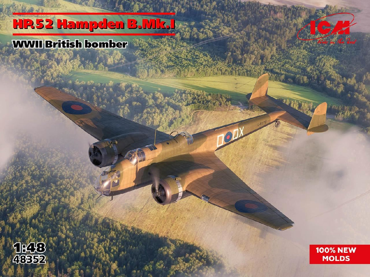 Icm Hp.52 Hampden B.Mk.I Wwii British Bomber