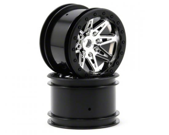 AXIAL 2.2 Rebel Wheels 41mm Wide Chrm/Blk (2)