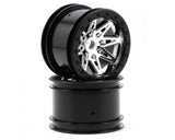 AXIAL 2.2 Rebel Wheels 41mm Wide Chrm/Blk (2)